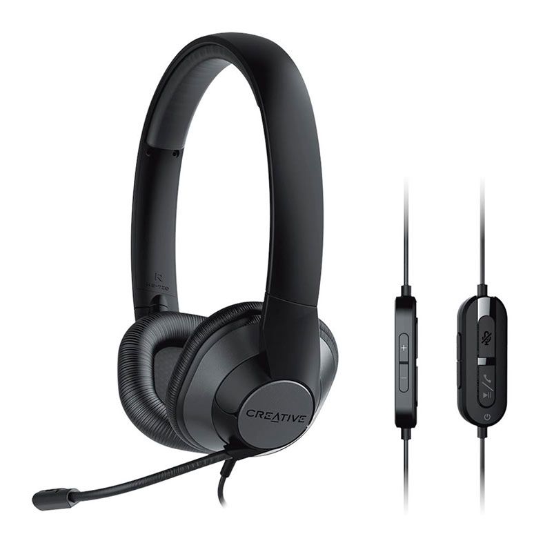 Headset Creative HS-720 V2, USB, Drivers 30mm, Preto, 06EF096000000