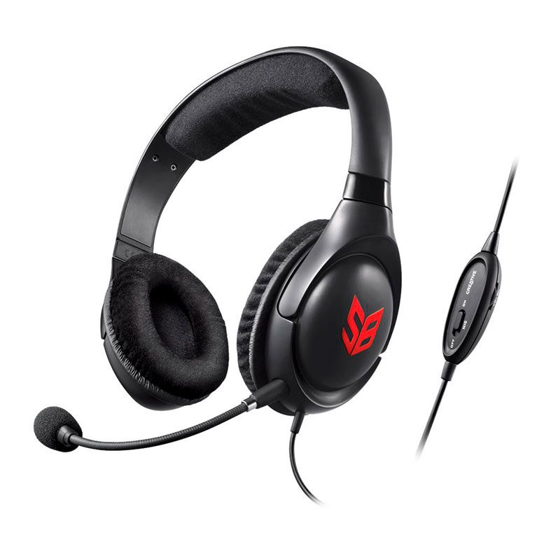 Headset Gamer Creative Blaze, Drivers 40mm, Preto, 06GH032000000