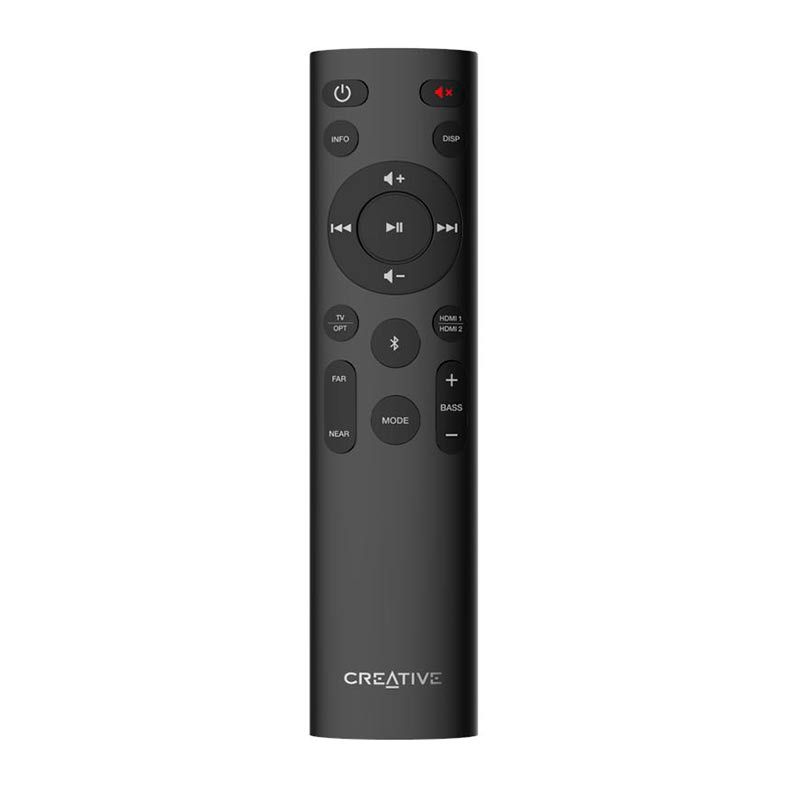 Soundbar Creative Stage 360, 240W RMS, Bluetooth, Cabo Optico, HDMI e HDMI ARC, Preto, 06MF838500003