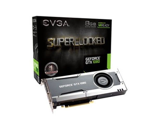 Placa de Video EVGA GeForce GTX 1080 8GB GDDR5X SC 256-bit, 08G-P4-5182-KR