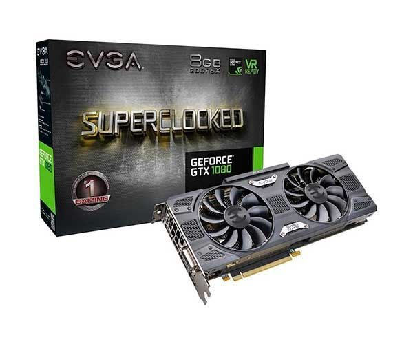 Placa de Video EVGA GeForce GTX 1080 SC 8GB GDDR5 256Bits, 08G-P4-5186-KR