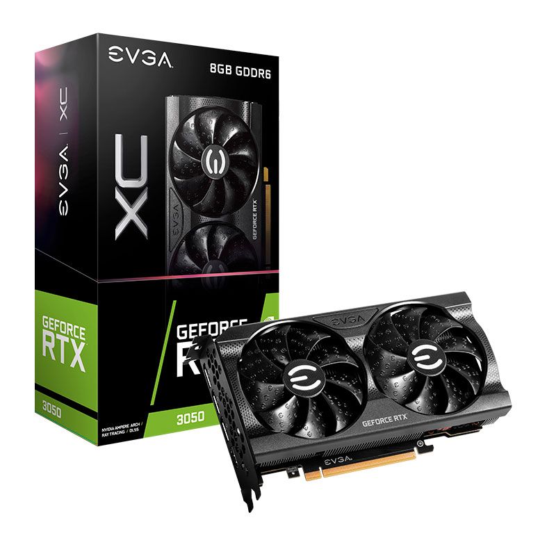 Placa de Video EVGA RTX 3050 XC Gaming, 8GB, GDDR6, 128-bit, 08G-P5-3553-KR