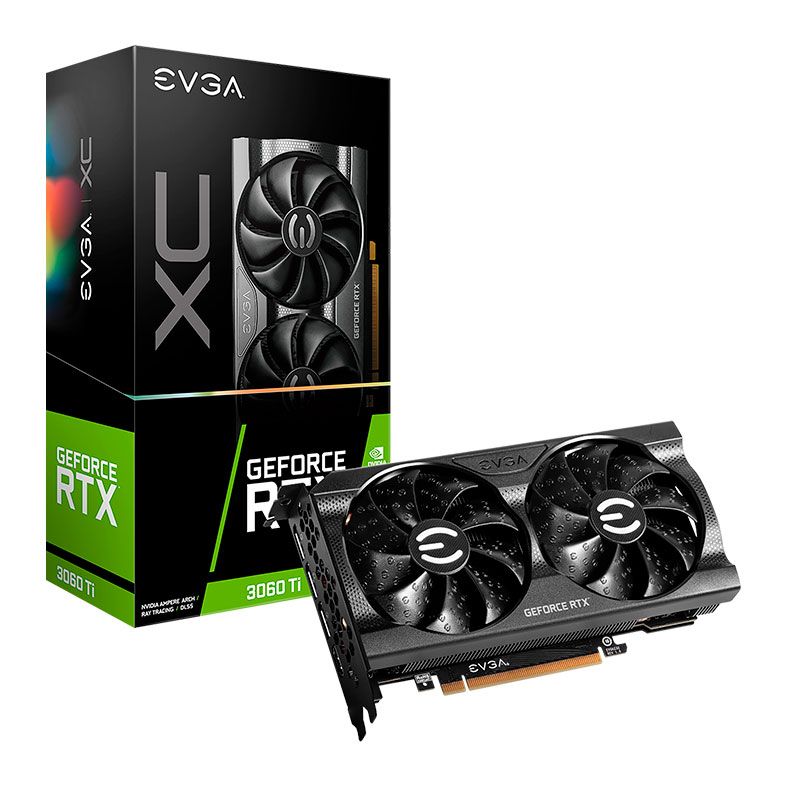 Placa de Video EVGA GeForce RTX 3060 Ti XC Gaming, LHR, 8GB, GDDR6, 256-bit, 08G-P5-3663-KL