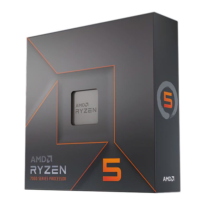 Processador AMD Ryzen 5 7600X, 6-Core, 12-Threads, 4.7GHz (5.3GHz Turbo), Cache 38MB, AM5, 100-100000593WOF-BR