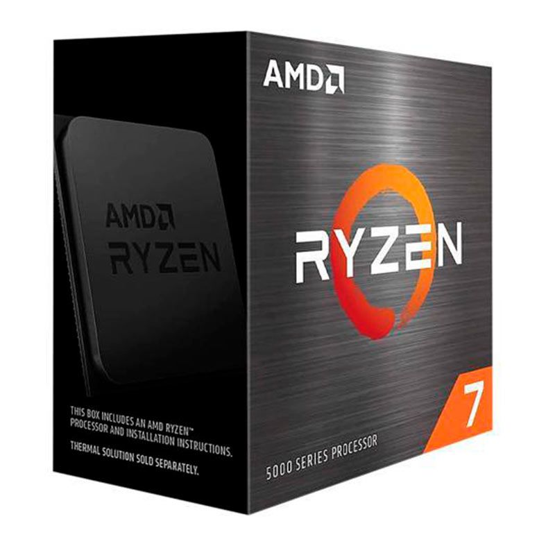 Processador AMD Ryzen 7 5700X, 8-Core, 16-Threads, 3.4GHz (4.6GHz Turbo), Cache 36MB, AM4, 100-100000926WOF