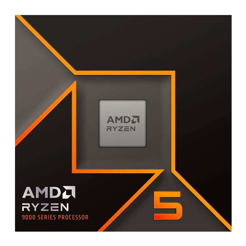 Processador AMD Ryzen 5 9600X, 6-Core, 12-Threads, 3.9GHz (5.4GHz Turbo), Cache 38MB, AM5, 100-100001405WOF
