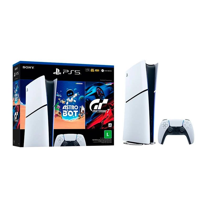 Console Sony Playstation 5 Slim, Edicao Digital, SSD 1TB, Com