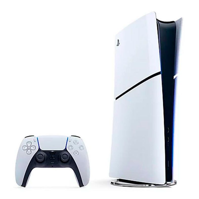 Console Sony Playstation 5 Slim, Edicao Digital, SSD 1TB, Com Controle Sem Fio DualSense, Com 2 Jogos Digitais, Branco, 1000038914