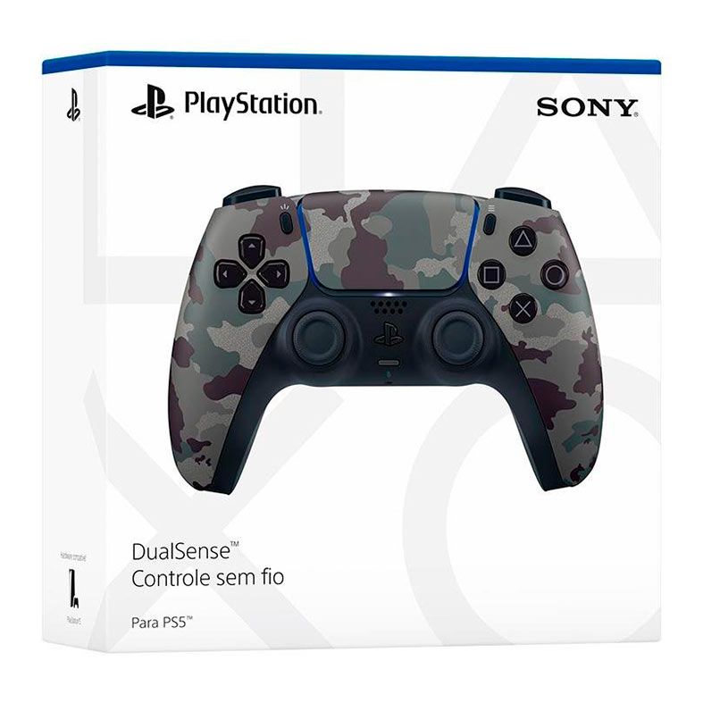 Controle DualSense Sony PS5 Gray Camouflage, Wireless, 1000039944