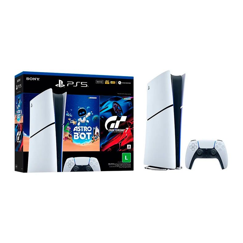 Console Sony Playstation 5 Slim, Edicao Digital, SSD 825GB, Com