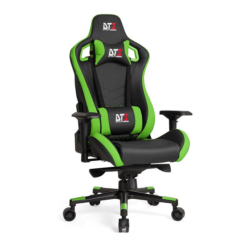 Cadeira Gamer DT3 Sports Onix Diamond Preto/Verde, 10591-6