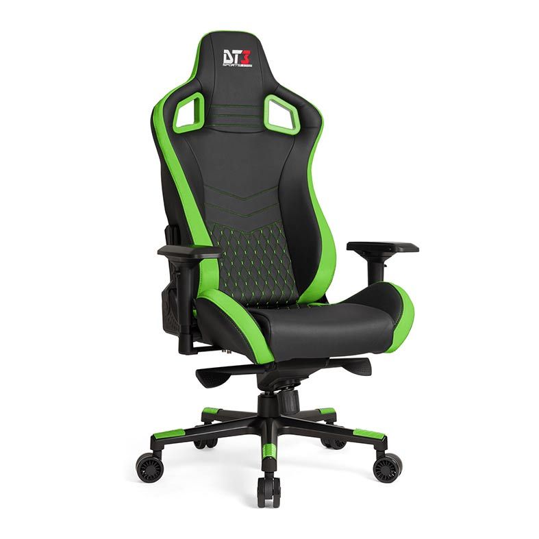 Cadeira Gamer DT3 Sports Onix Diamond Preto/Verde, 10591-6