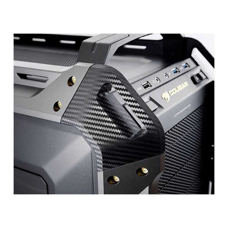 Gabinete Gamer Cougar Panzer MAX, Full-Tower, Lateral de Acrilico, Com 3 Fans, Preto, 106AMK0001-02