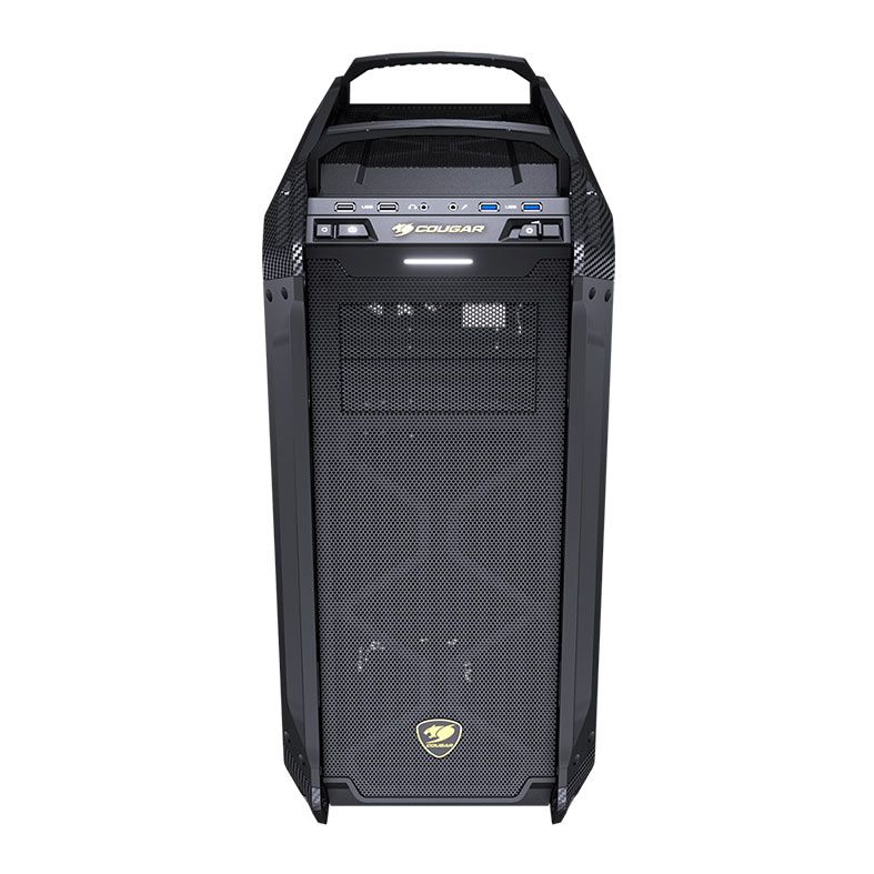 Gabinete Gamer Cougar Panzer MAX-G, Full-Tower, Lateral de Vidro, Com 1 Fan, Preto, 106AMK0015-01