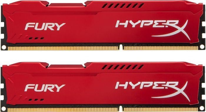 Memoria Kingston HyperX Fury 16GB (2x8) DDR3 1866MHz Vermelha, HX318C10FRK2/16