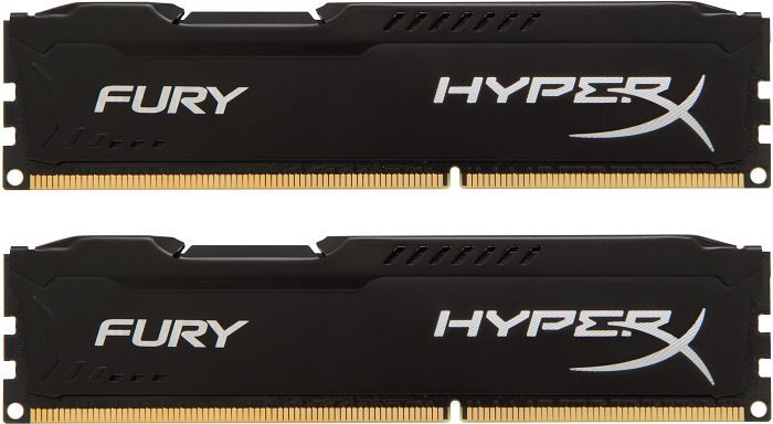 Memoria Kingston HyperX Fury 16GB (2x8) DDR3 1866MHz Preta, HX318C10FBK2/16