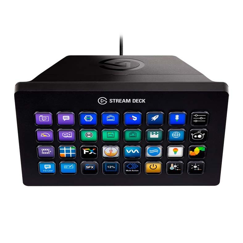 Stream Deck Elgato XL 32 Teclas USB Preto, 10GAT9901 - Escorrega o