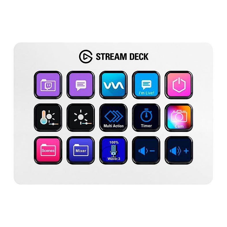 Stream Deck Elgato MK2, Branco, 10GBA9911
