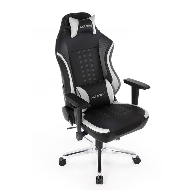 Cadeira Office Akracing Solitude Preta/Branca, 11072-1