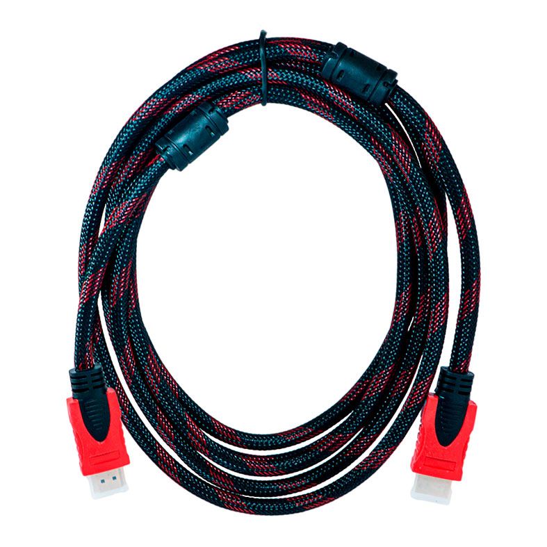 Cabo HDMI Hayom CB1100, 5m, Vermelho e Preto, 111000
