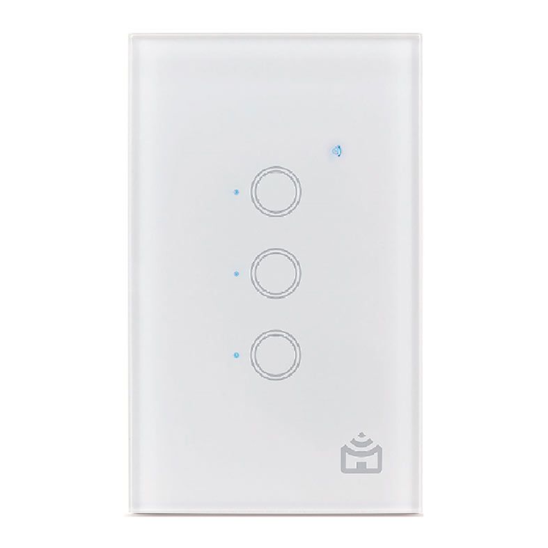 Interruptor Smart Wi-fi Positivo, 3 Botoes, Branco, 11172545