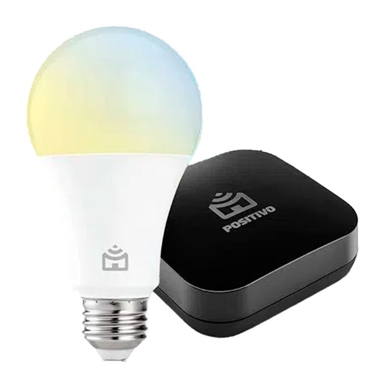 Kit Casa Conectada Positivo Lite , Controle Universal e Lampada Wi-fi RGB, 11182346
