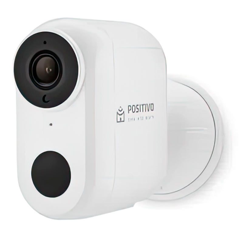 Smart Camera Wi-fi Positivo, FHD, 1080p, Com Bateria, Branca, 11188736