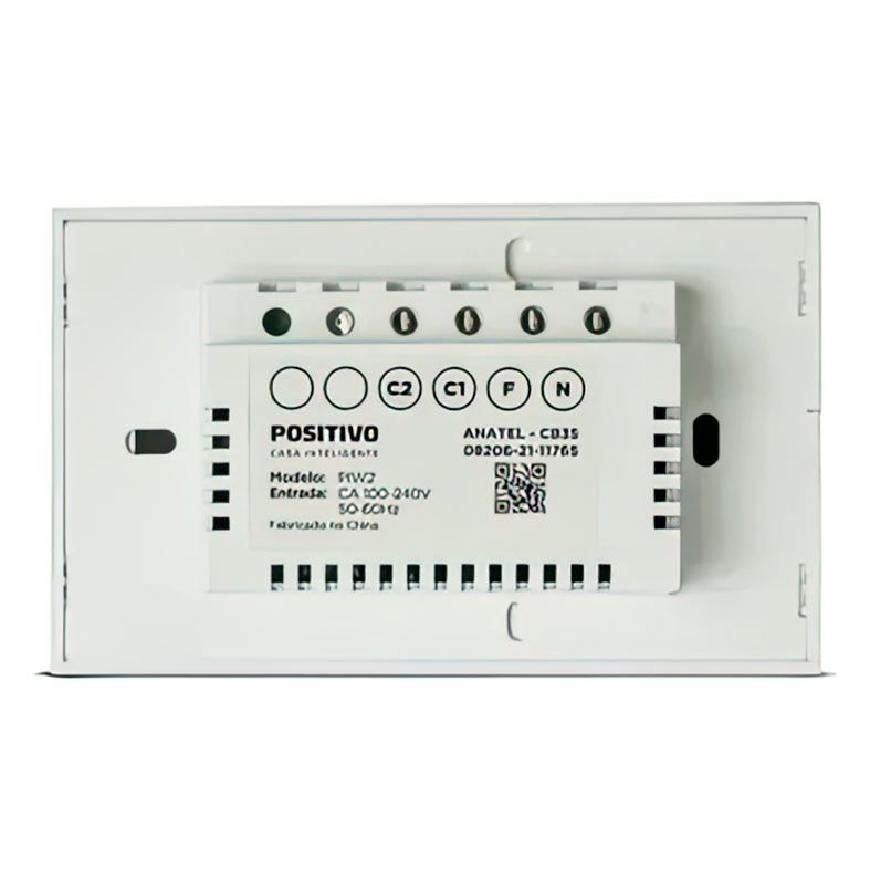 Interruptor Smart Wi-fi Positivo, 2 Botoes, Branco, 11193112