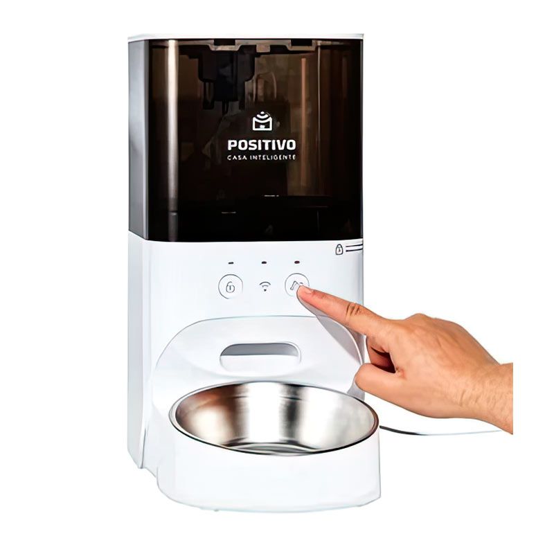 Smart Alimentador Para Pet Positivo, 4L, Wifi, Branco, 11200604