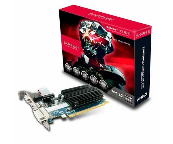 Placa de Video Sapphire Radeon R5 230 1GB DDR3 64-bit, 11233-01-20G