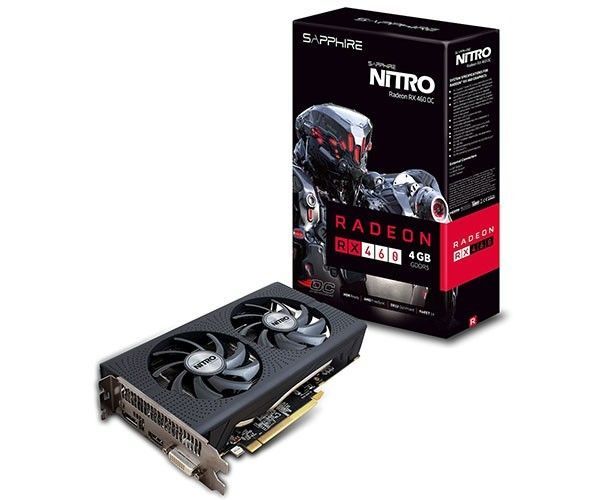 Placa de Video Sapphire Radeon RX 460 4GB GDDR5 Nitro OC 128-bit, 11257-02-20G
