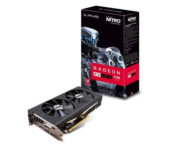 Placa de Video Sapphire Radeon RX 480 8GB GDDR5 Nitro+ 256-bit, 11260-07-20G