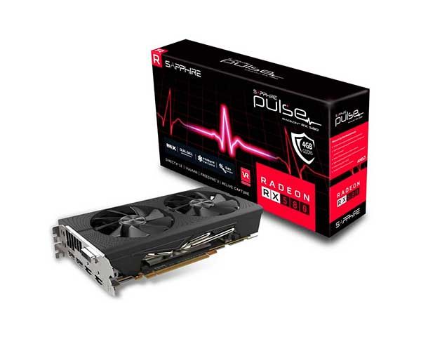 Placa de Video Sapphire Radeon RX 580 4GB GDDR5 Pulse 256-bit, 11265-09-20G