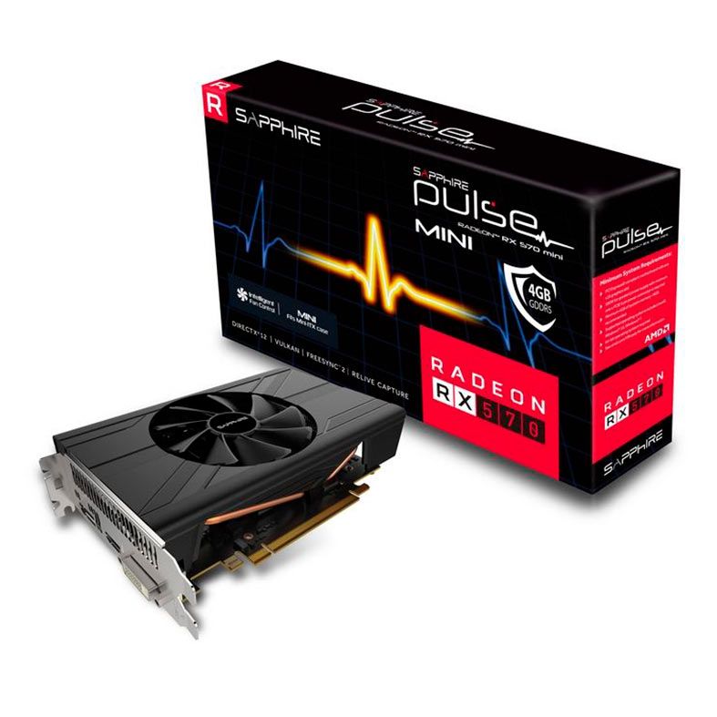 Placa de Video Sapphire Radeon RX 570 4GB GDDR5 Pulse ITX 256-bit, 11266-34-20G