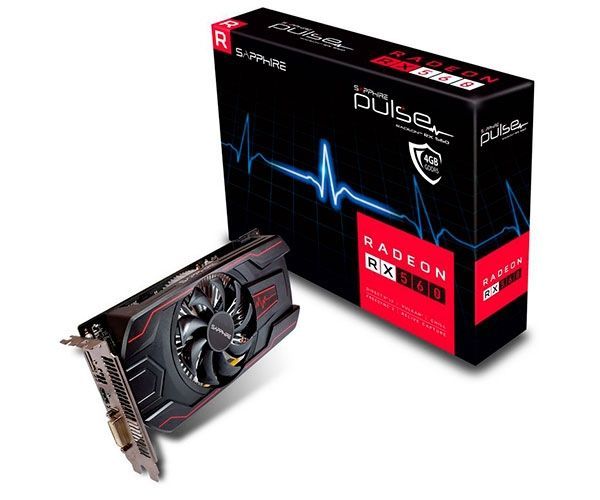 Placa de Video Sapphire Radeon RX 560 4GB GDDR5 Pulse 128-bit, 11267-18-20G