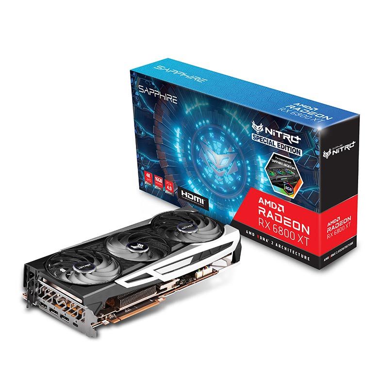 Placa de Video Sapphire Radeon RX 6800 XT SE 16GB GDDR6 Nitro+ OC 256-bit, 11304-01-20G