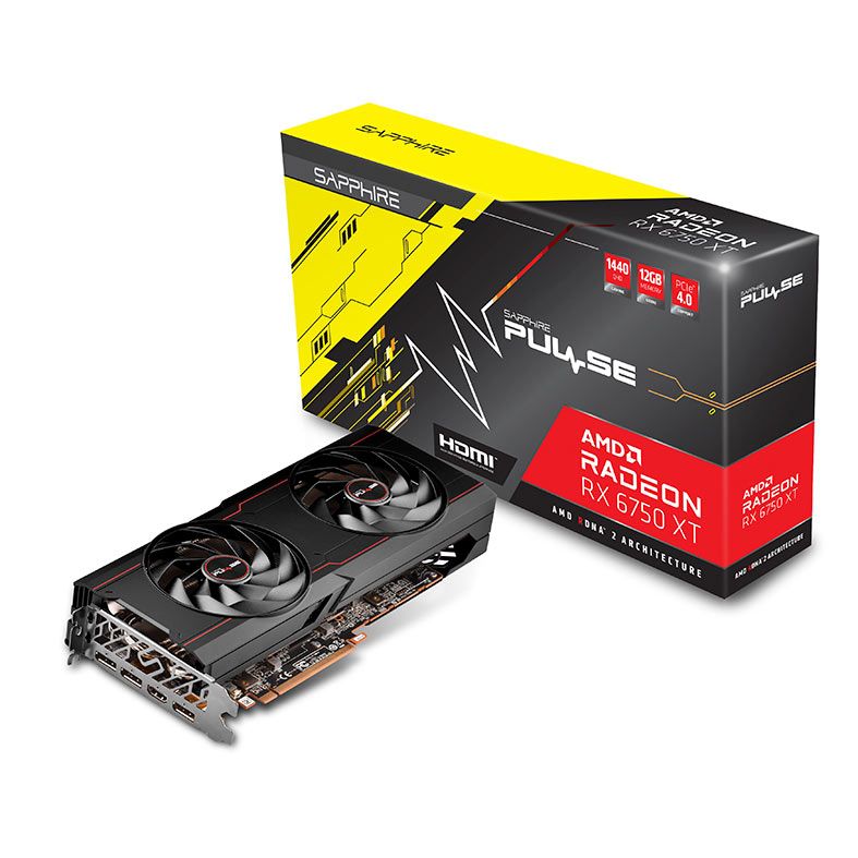 Placa de Video Sapphire Radeon RX 6750 XT Pulse, 12GB, GDDR6, 192-bit, 11318-03-20G