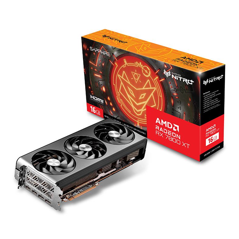 Placa de Video Sapphire Radeon RX 7800 XT Nitro+ OC, 16GB, GDDR6, 256-bit, 11330-01-20G