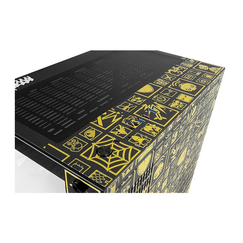 Gabinete Gamer DT3 Sports Hyperspace Rainbow Six Siege Lateral/Frontal Vidro Temp Preto/Amarelo, 11346-6