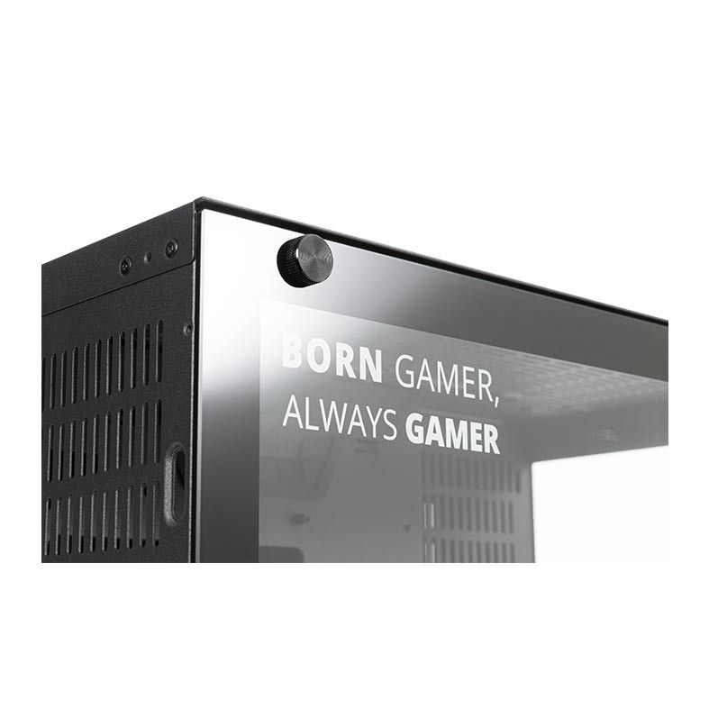 Gabinete Gamer DT3 Sports Hyperspace Rainbow Six Siege Lateral/Frontal Vidro Temp Preto/Branco, 11347-7