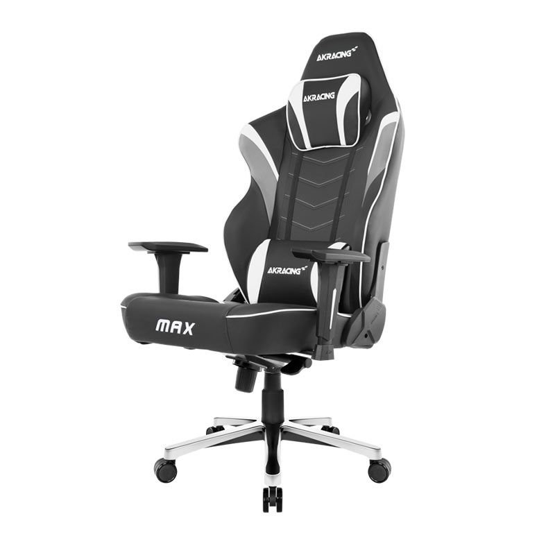 Cadeira Gamer AKRacing Max, Preta e Branca, 12837-1