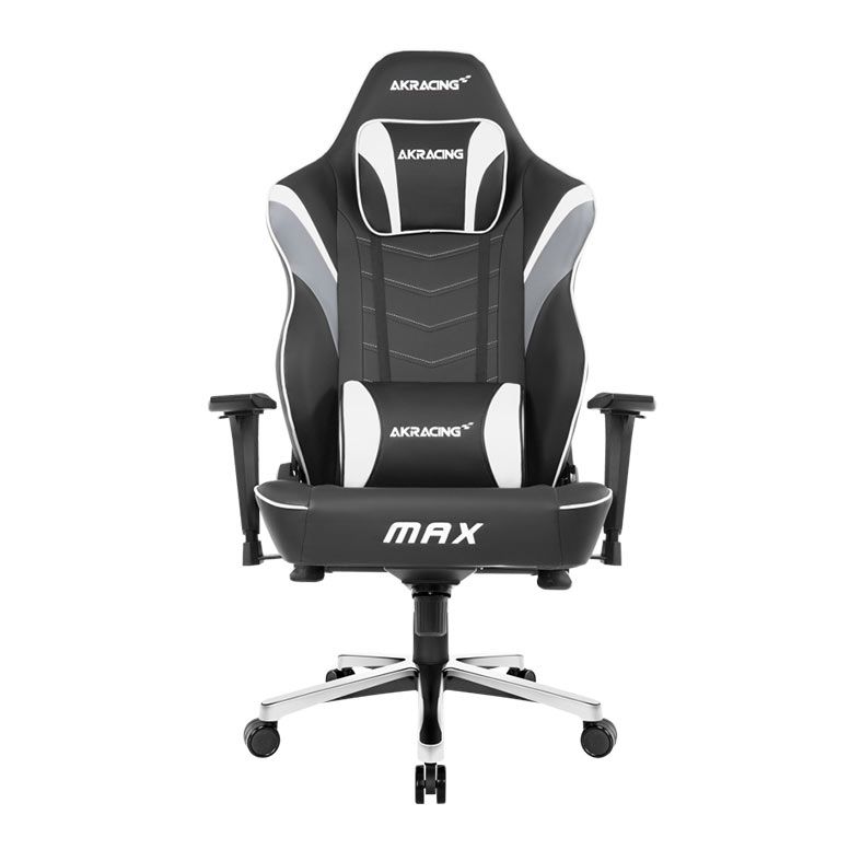 Cadeira Gamer AKRacing Max, Preta e Branca, 12837-1