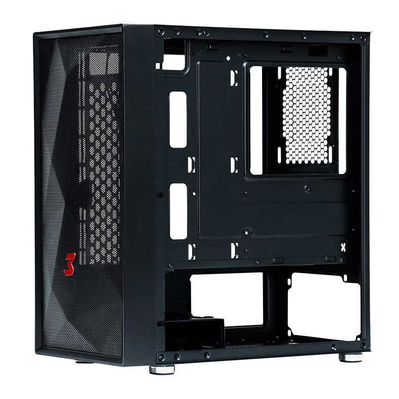 Gabinete Gamer DT3 Trantor, Mid-Tower, Lateral de Vidro, Preto, 12998-9