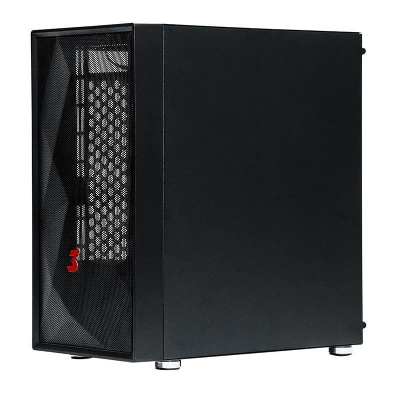 Gabinete Gamer DT3 Trantor, Mid-Tower, Lateral de Vidro, Preto, 12998-9
