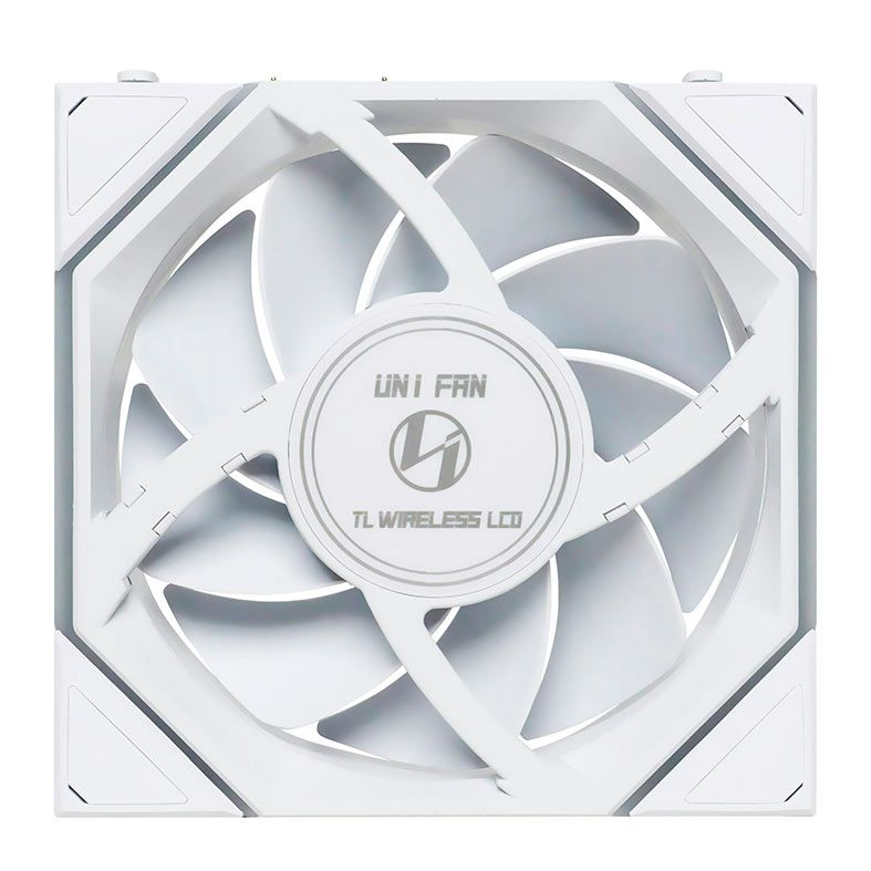 Ventoinha Lian Li Uni Fan TL Wireless LCD Reverse, ARGB, 120mm, Branco, 12RTLLCD1W1W