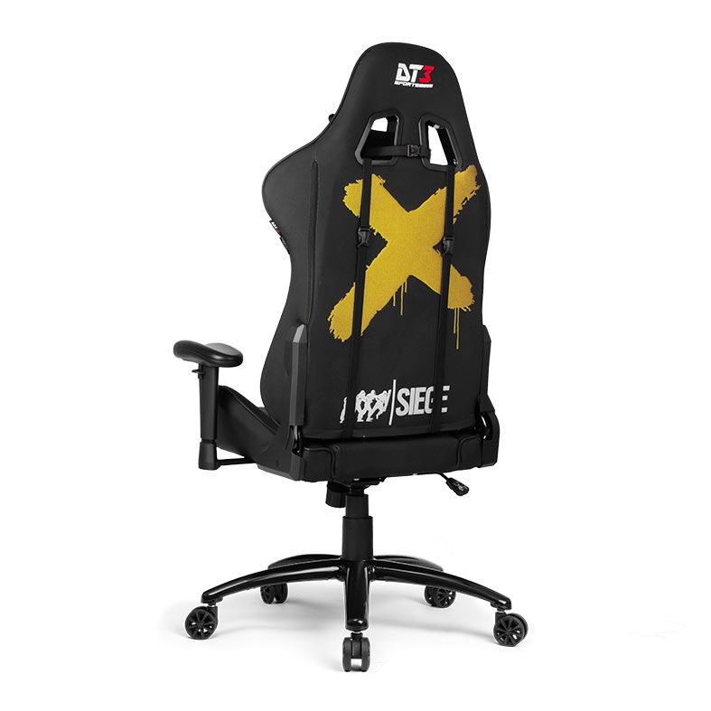 Cadeira Gamer DT3 Sports Elise Rainbow Six V2, Preta, 13431-2