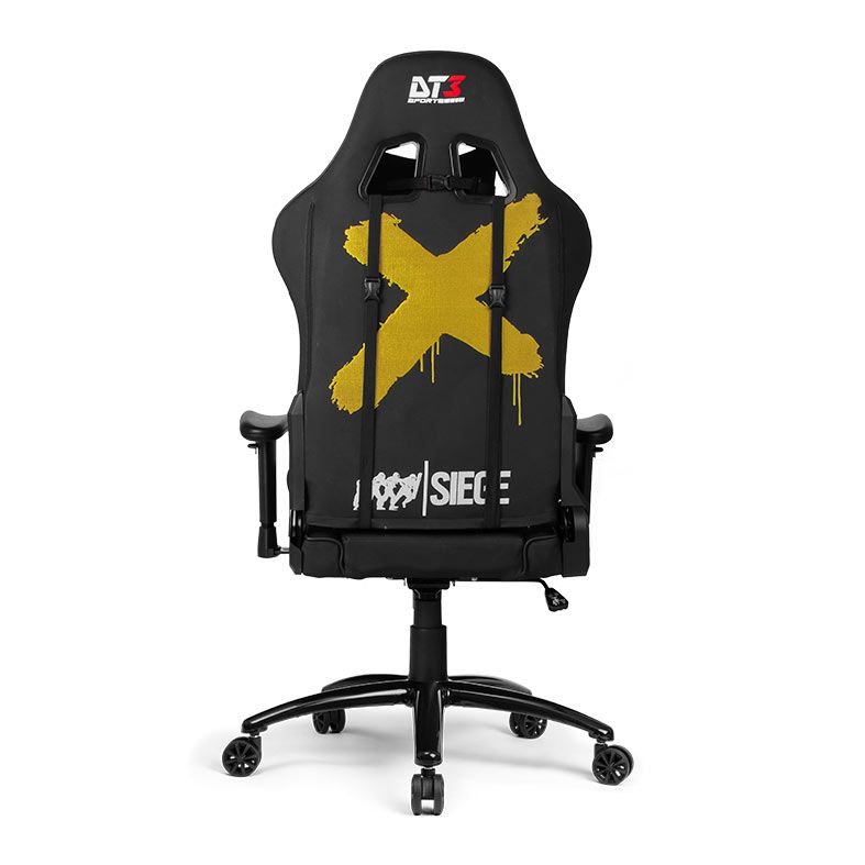 Cadeira Gamer DT3 Sports Elise Rainbow Six V2, Preta, 13431-2