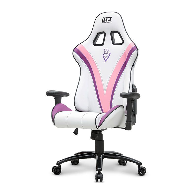 Cadeira Gamer DT3 Sports Girl Power V2, Branco e Rosa, 13434-5
