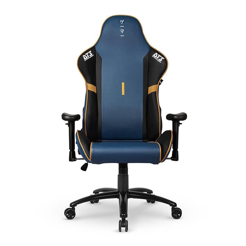 Cadeira Gamer DT3 Sports Tanoshii V2, Preto e Azul, 13435-6