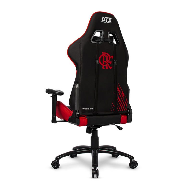 Cadeira Gamer DT3 Sports Elise Flamengo, Preto e Vermelho, 13438-9